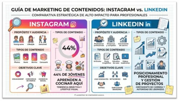 Comparativa Instagram vs LinkedIn